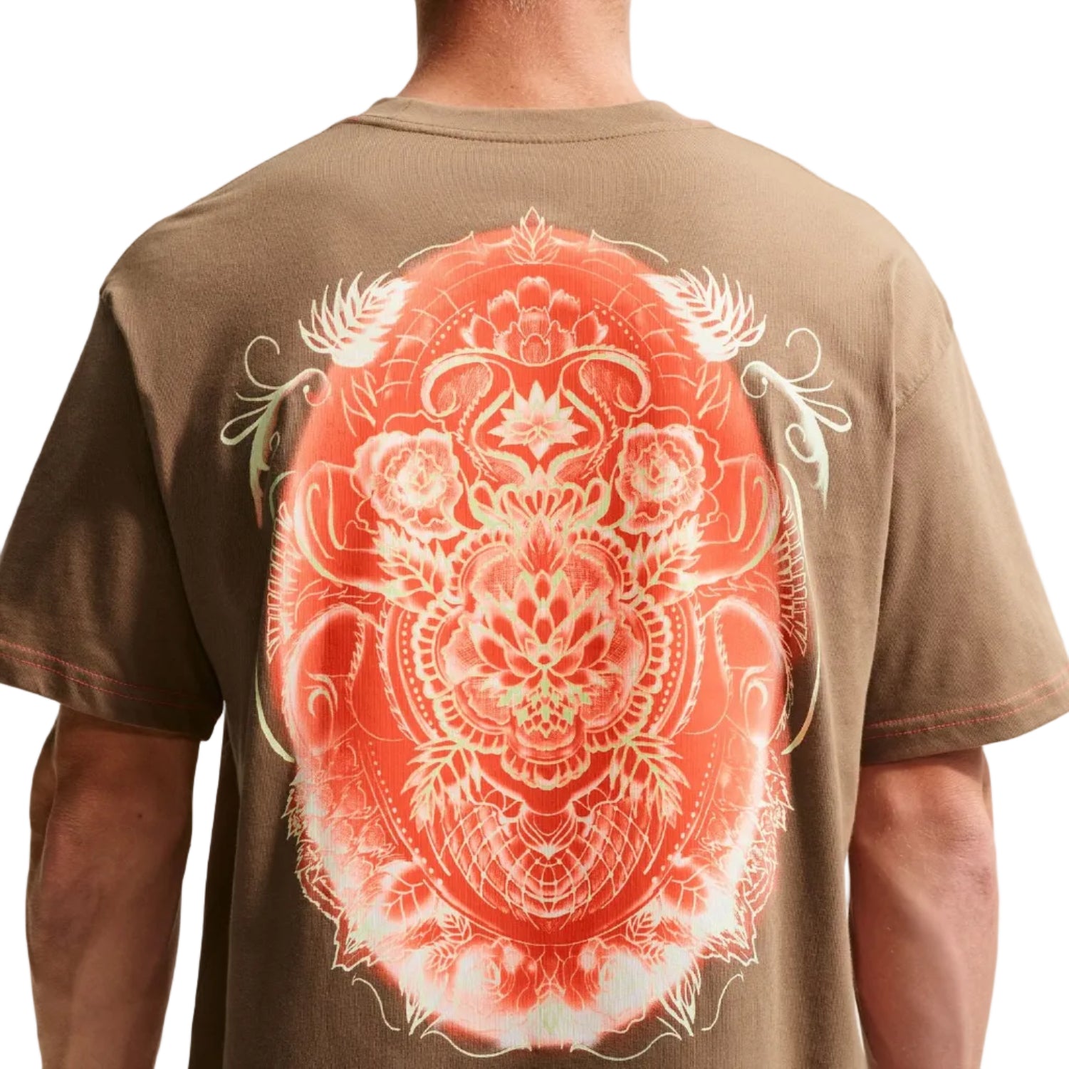 Dark Driftwood Songkran Nike SB Tee Detail Back