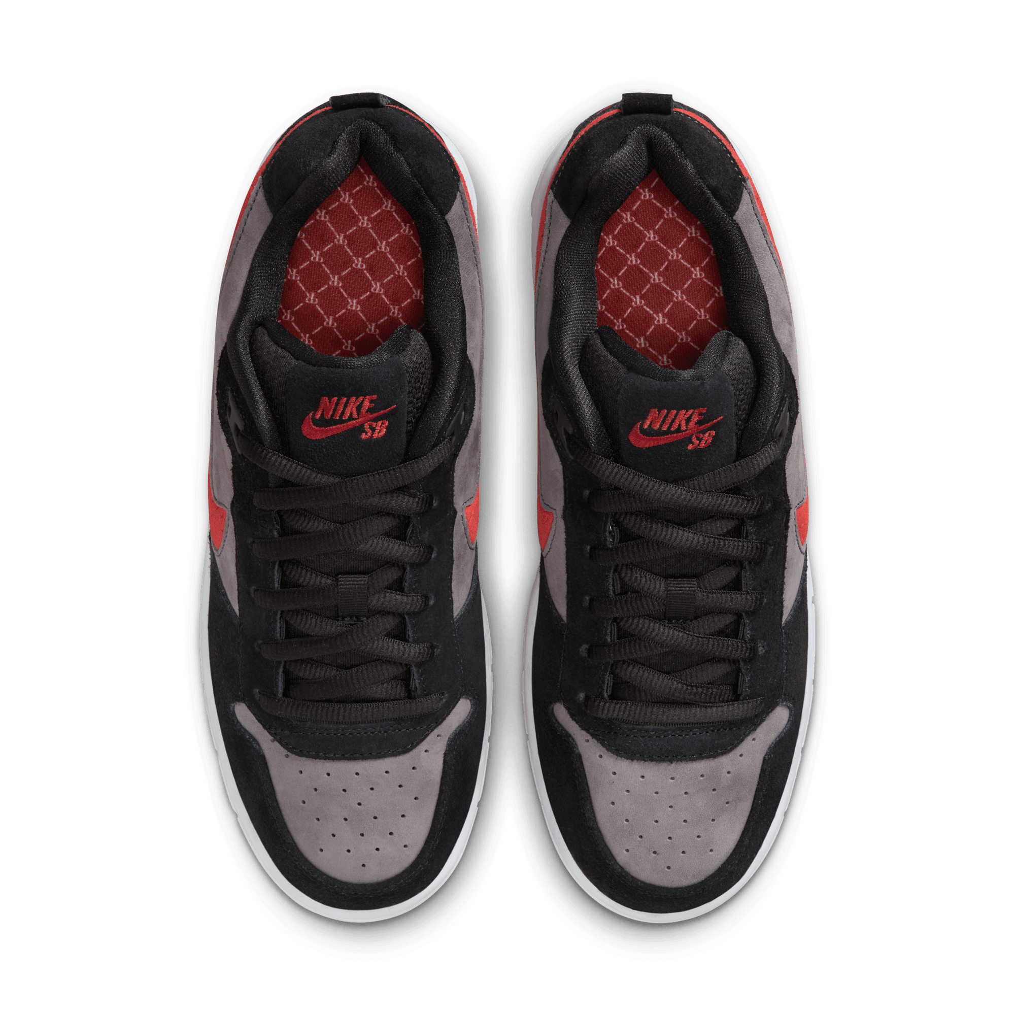 Black/Grey/Red P-Rod 1 Nike SB Skate Shoe Top