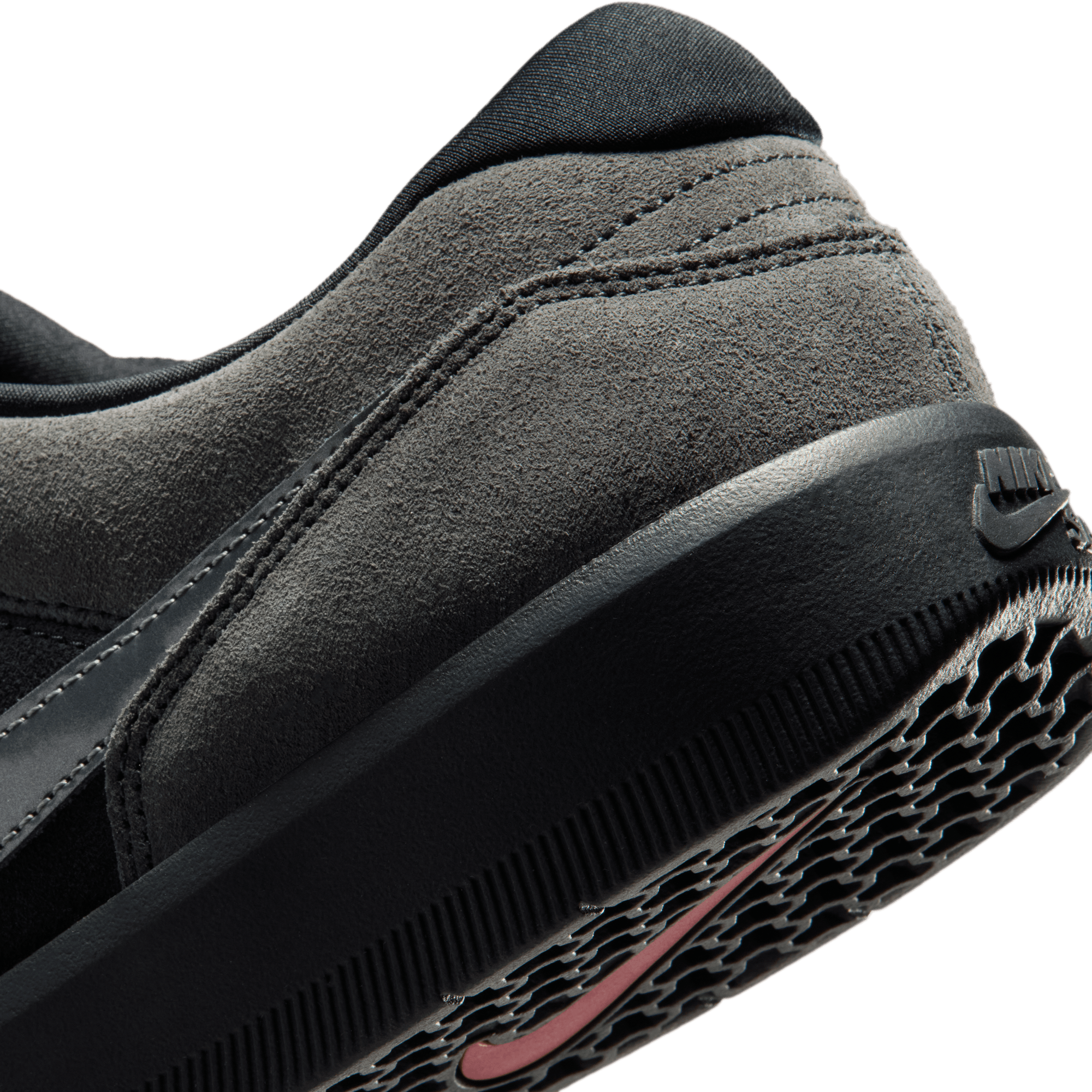 Black/Dark Grey Force 58 Nike SB Skate Shoe Detail