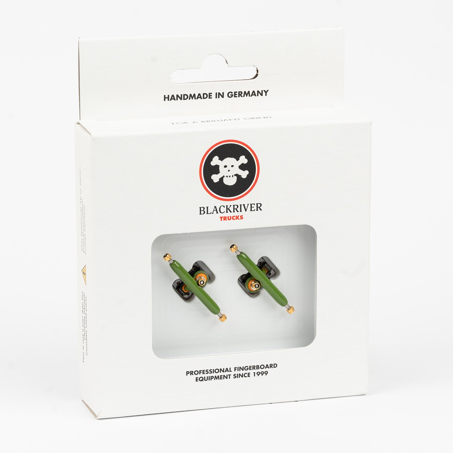 Green/Black 34mm 3.0 Blackriver Fingerboard Trucks