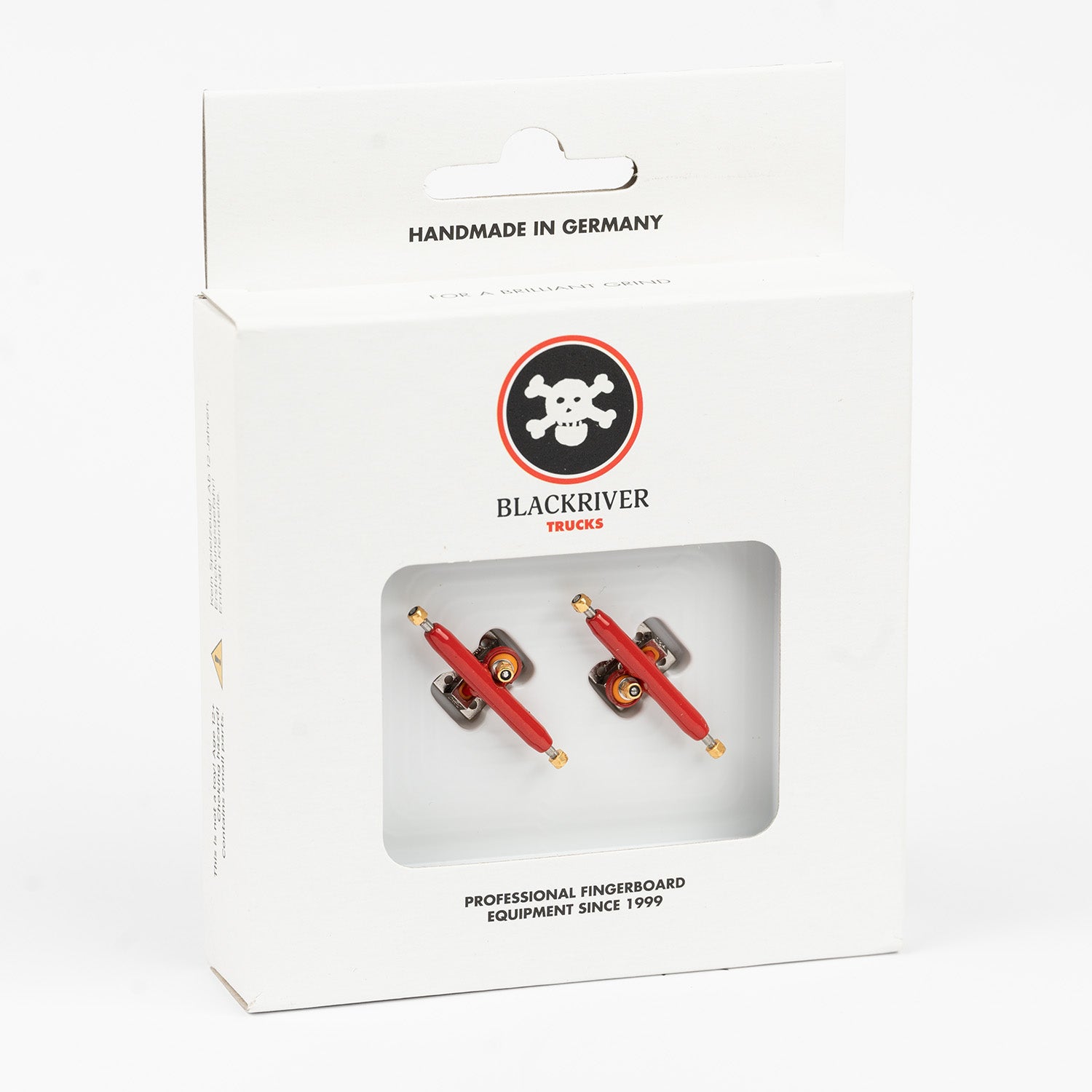 Red/Silver 34mm 3.0 Blackriver Fingerboard Trucks