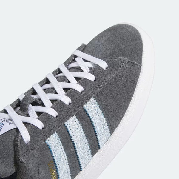 Adidas Campus ADV x Henry Jones Skateboard Shoe - Carbon/White/Light Blue