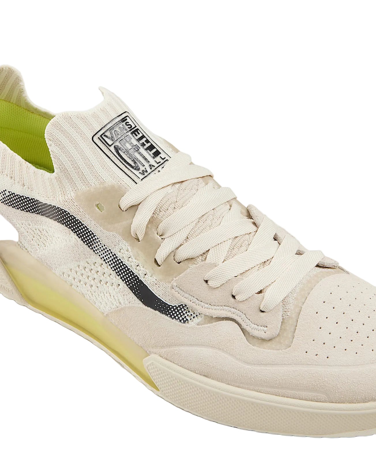 2.0 AVE Cream Vans Knit Shoe Detail