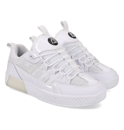 All White Lucien Clark DC Skateboard Shoes