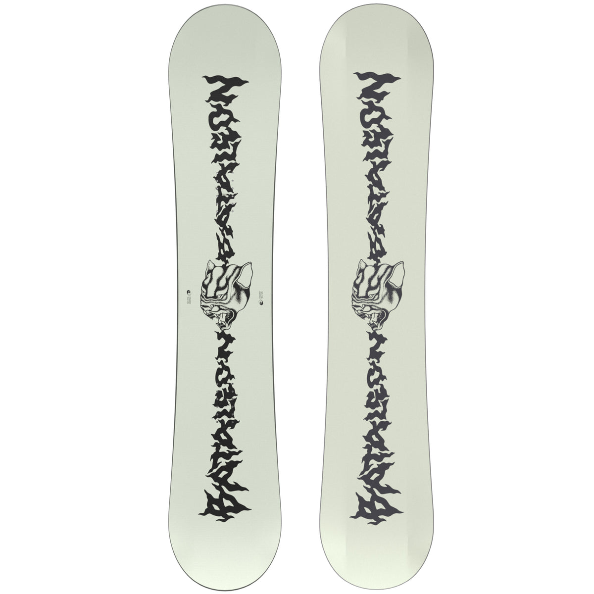 202 Bataleon Disaster snowboard offwhite and black matching top and base