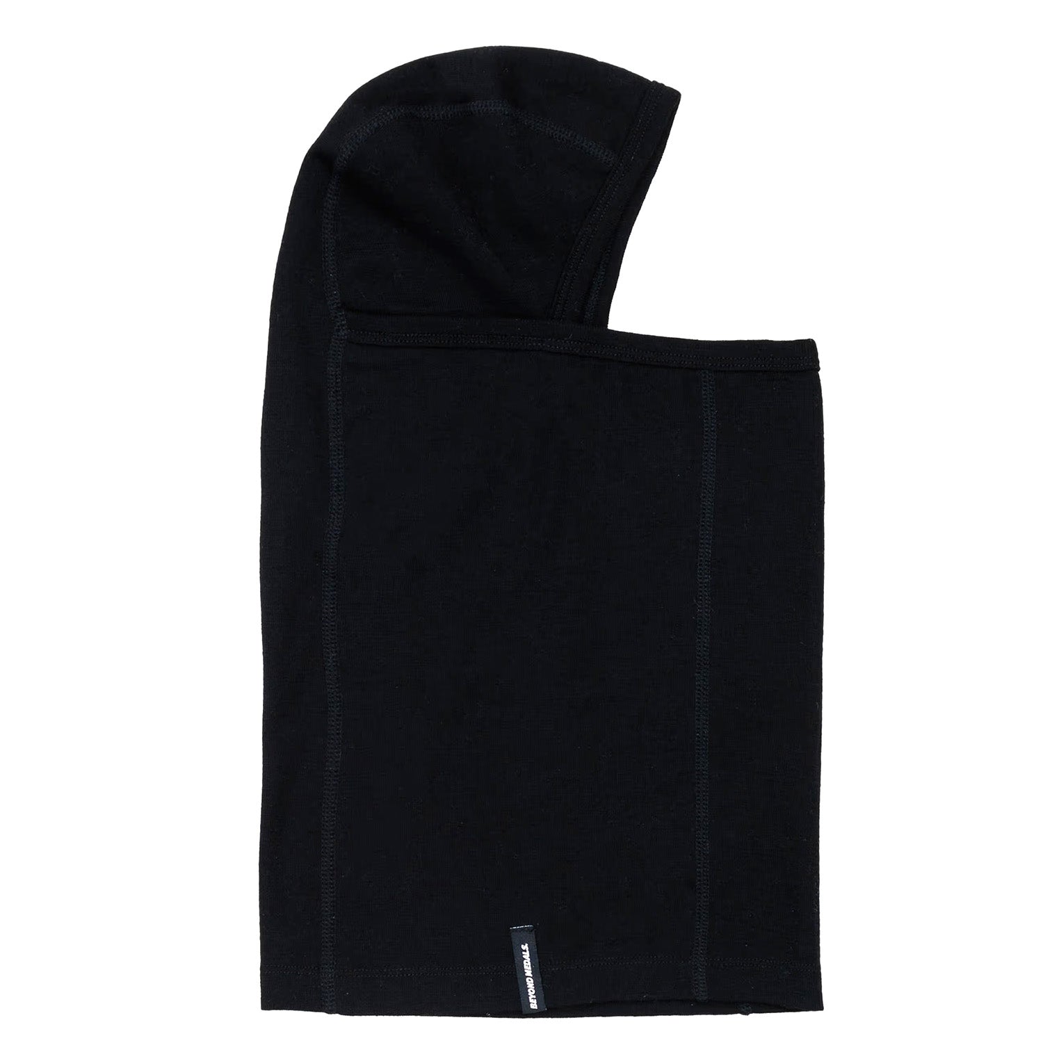Black merino Wool Beyond Medals Balaclava face mask