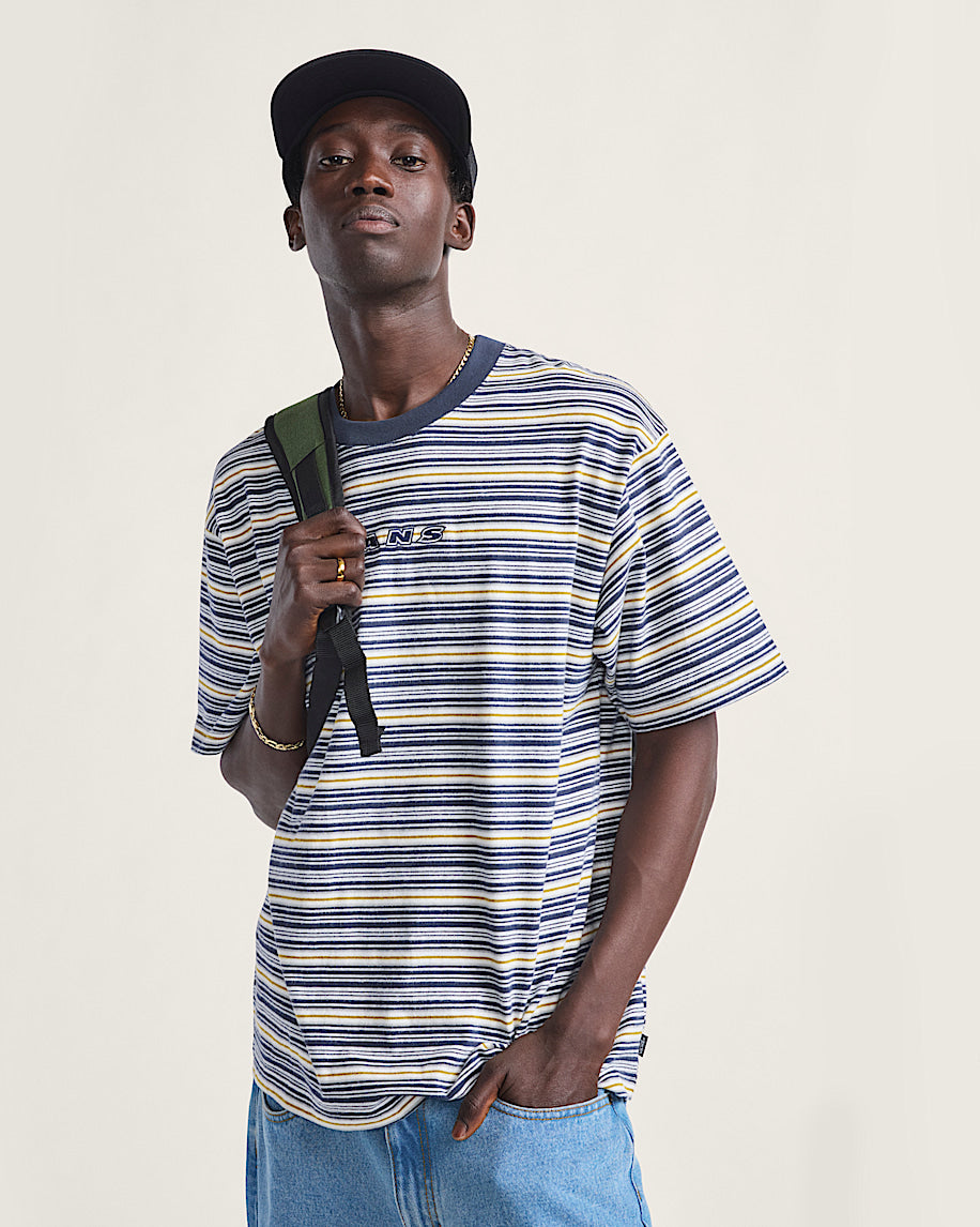 Marshmallow Cameron Vans Stripe Tee
