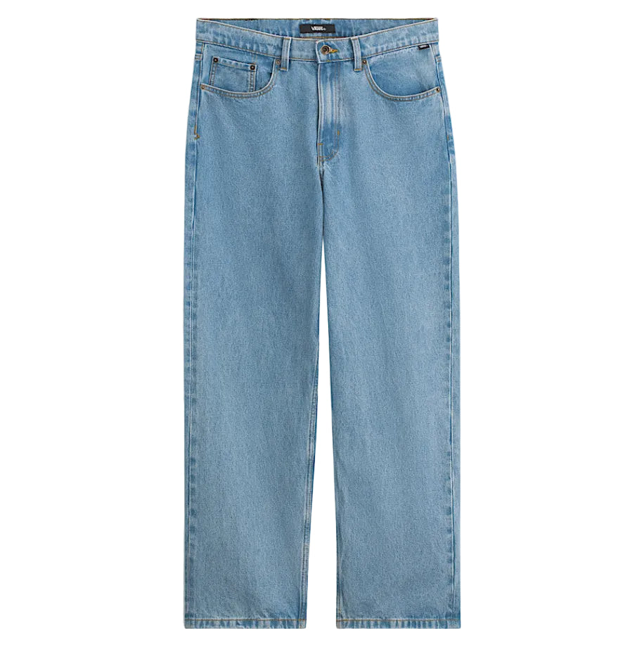 Stonewash Blue Check 5 Baggy Vans Pants