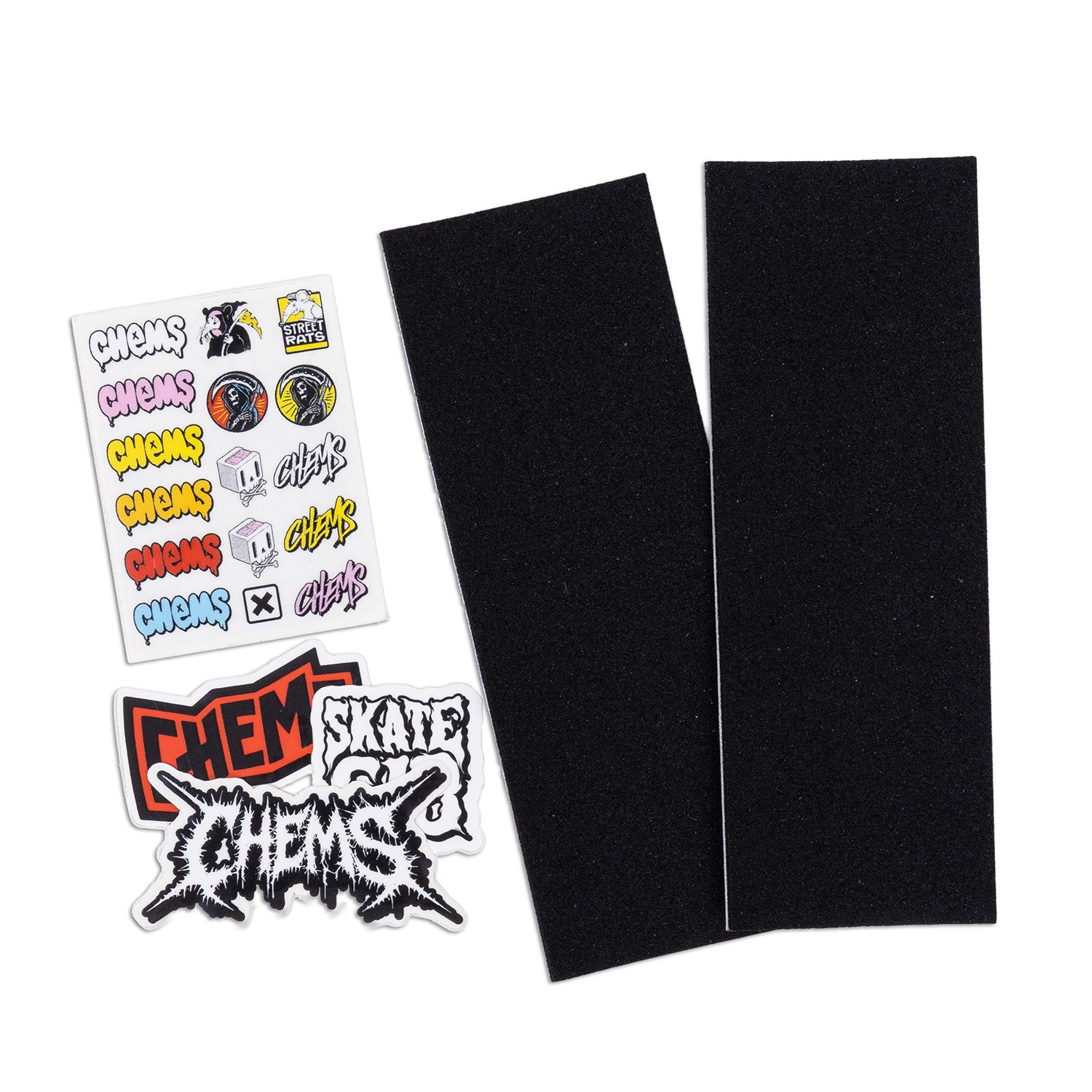 Chems Fingerboard Griptape and Stickers Included