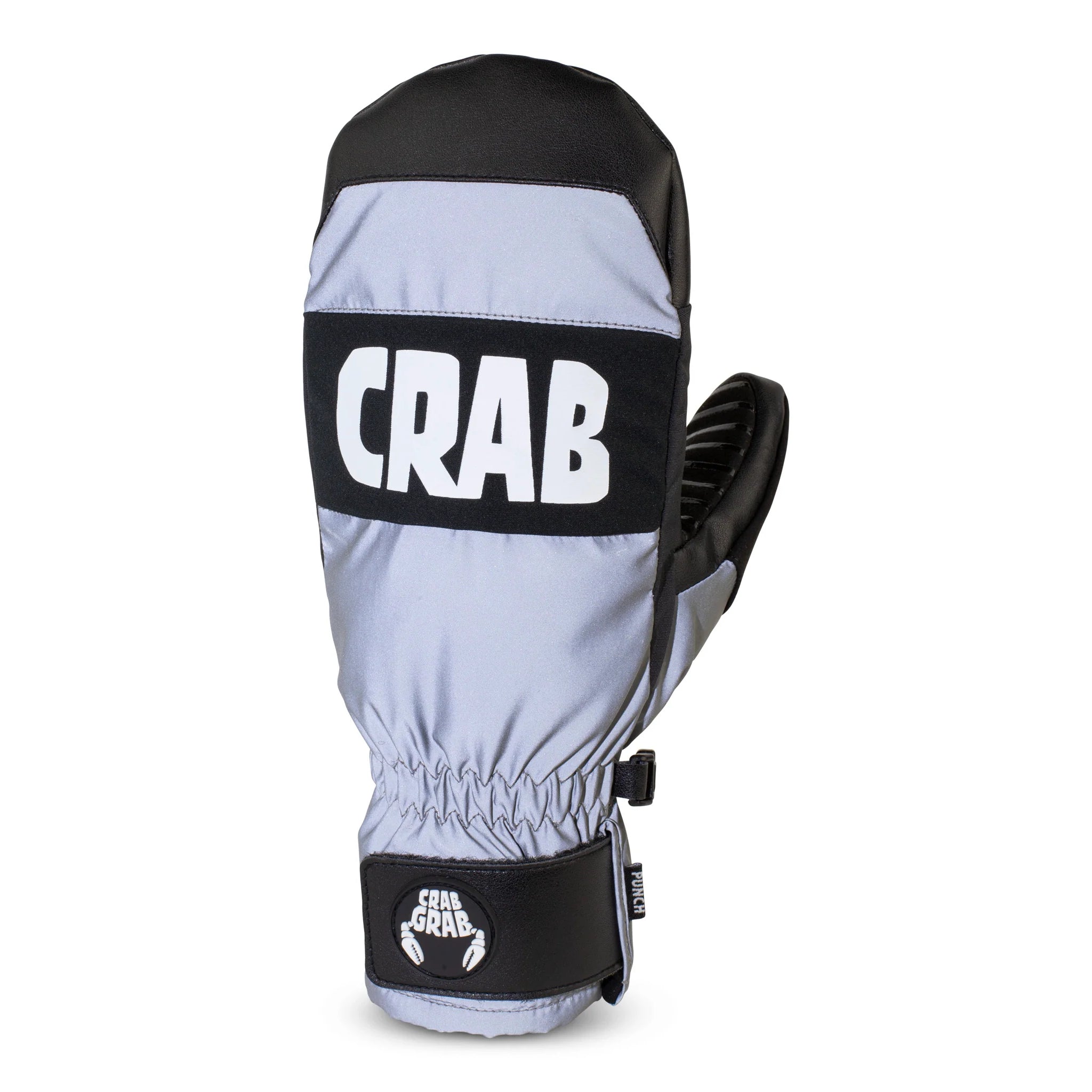 Reflective Youth Crab Grab Punch Snowboard Mittens