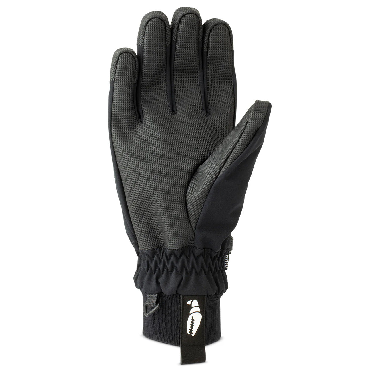 Black Crab Grab Slush snowboard gloves palm