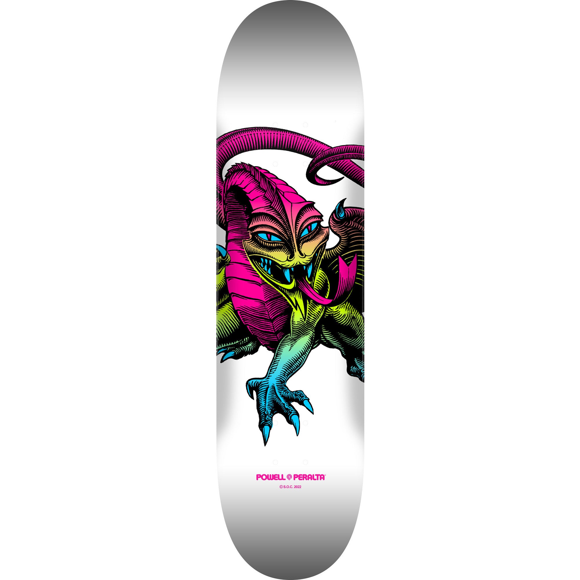 Powell Peralta Cab Dragon Skateboard Deck - Lime Fade/White(248 Shape)