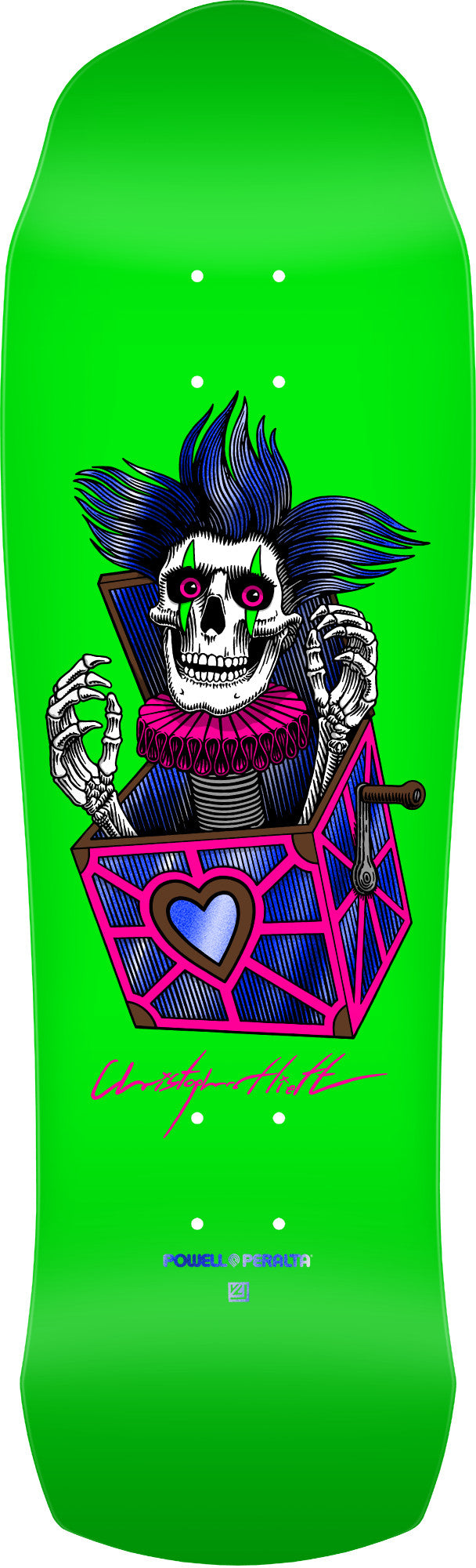 Powell Peralta Chris Hiett Skull Skateboard Deck