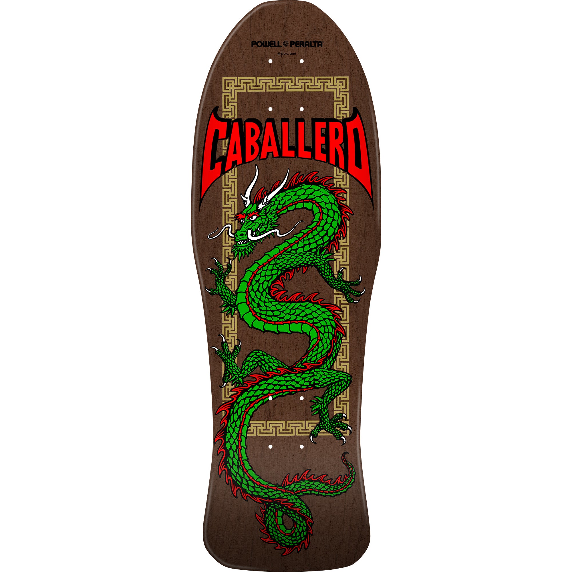 Brown Stain Chinese Cab Dragon Reissue Powell Deck