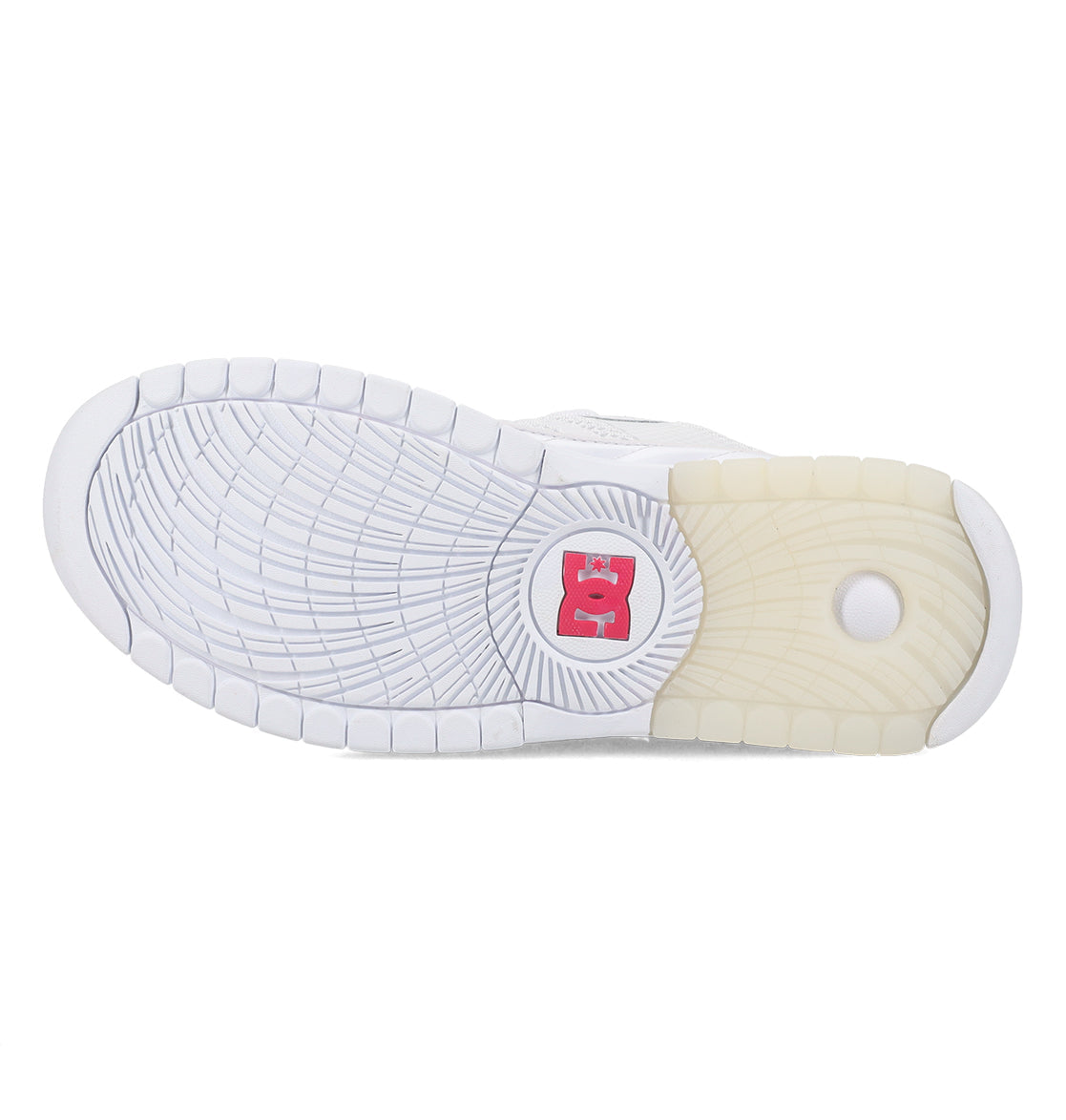 All White Lucien Clark DC Shoes Sole