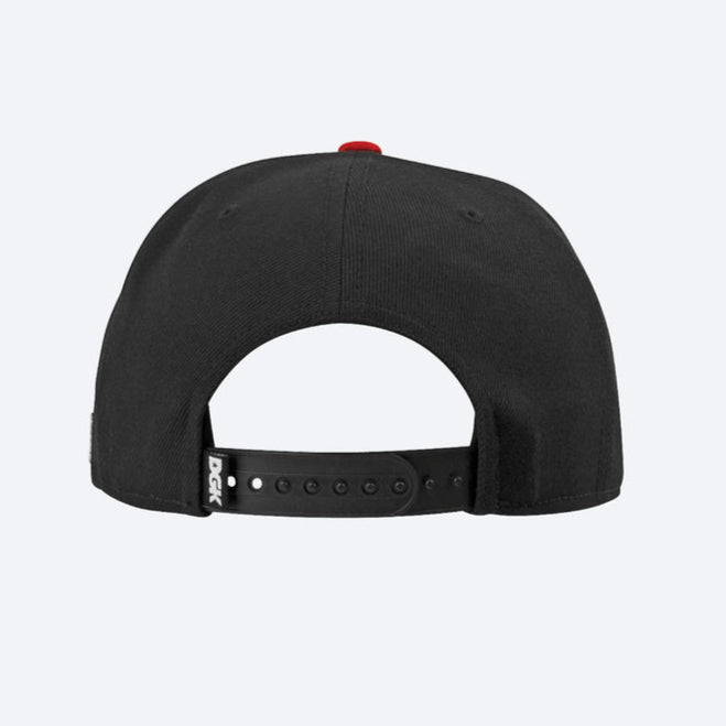 Black/Red Haters DGK Snapback Back