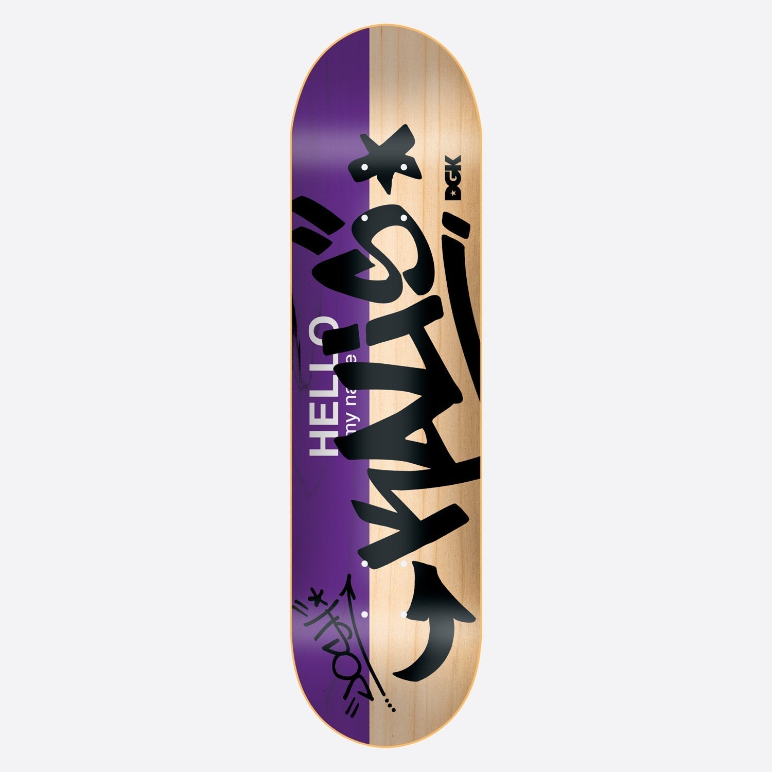 Josh Kalis Hello My Name Is DGK Skateboard Deck
