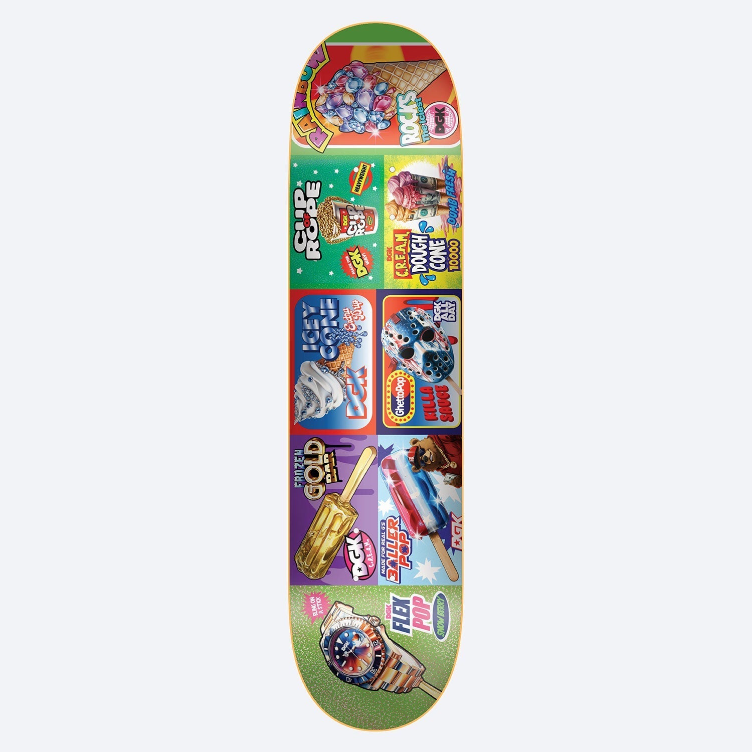 Planche De Skate Death Desiderare Ripper – Crâne, Poster Rouge Et Grip Inclus – Neuf