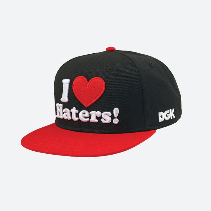 Black/Red Haters DGK Snapback