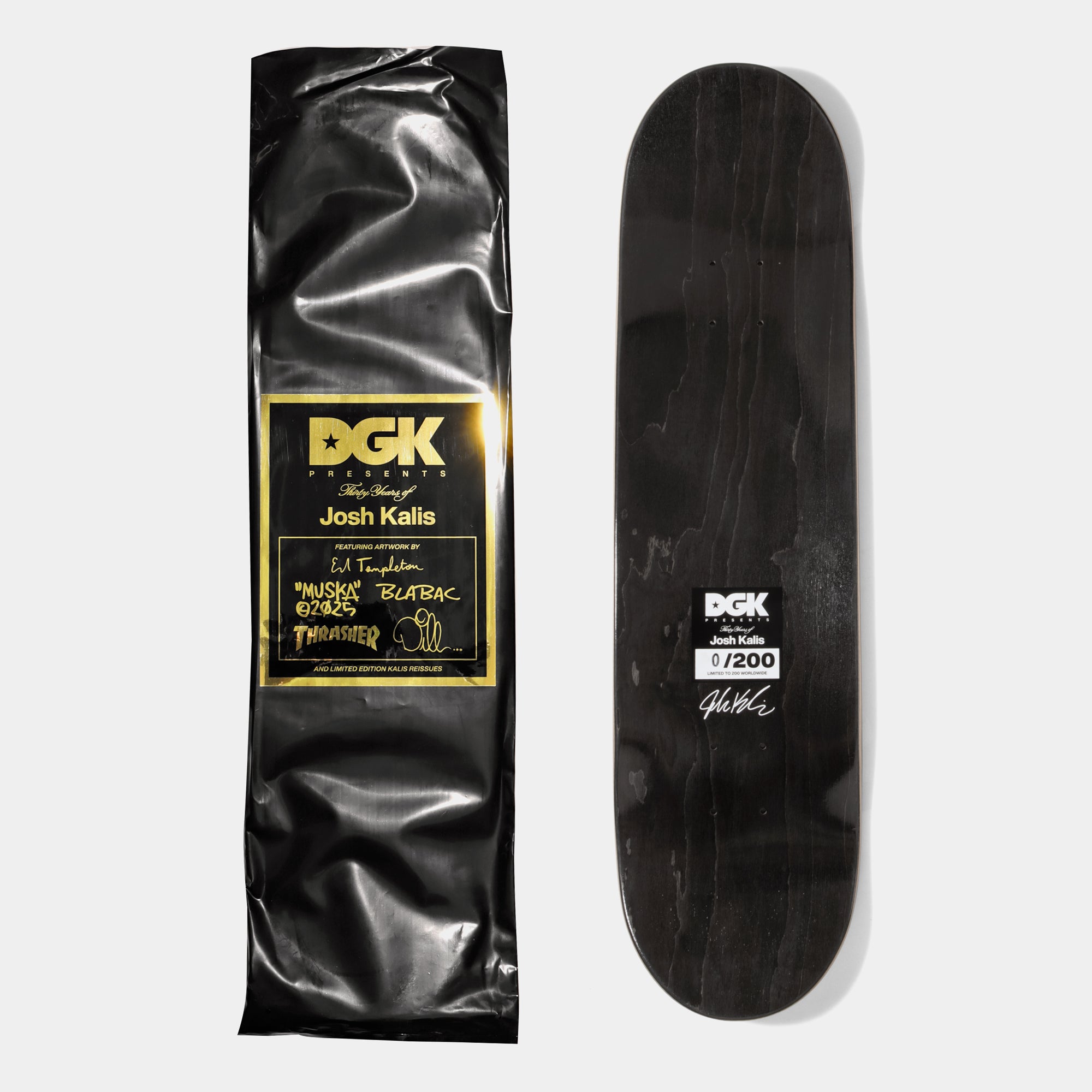 Josh Kalis 30 YRS limited edition blind bag skateboard deck