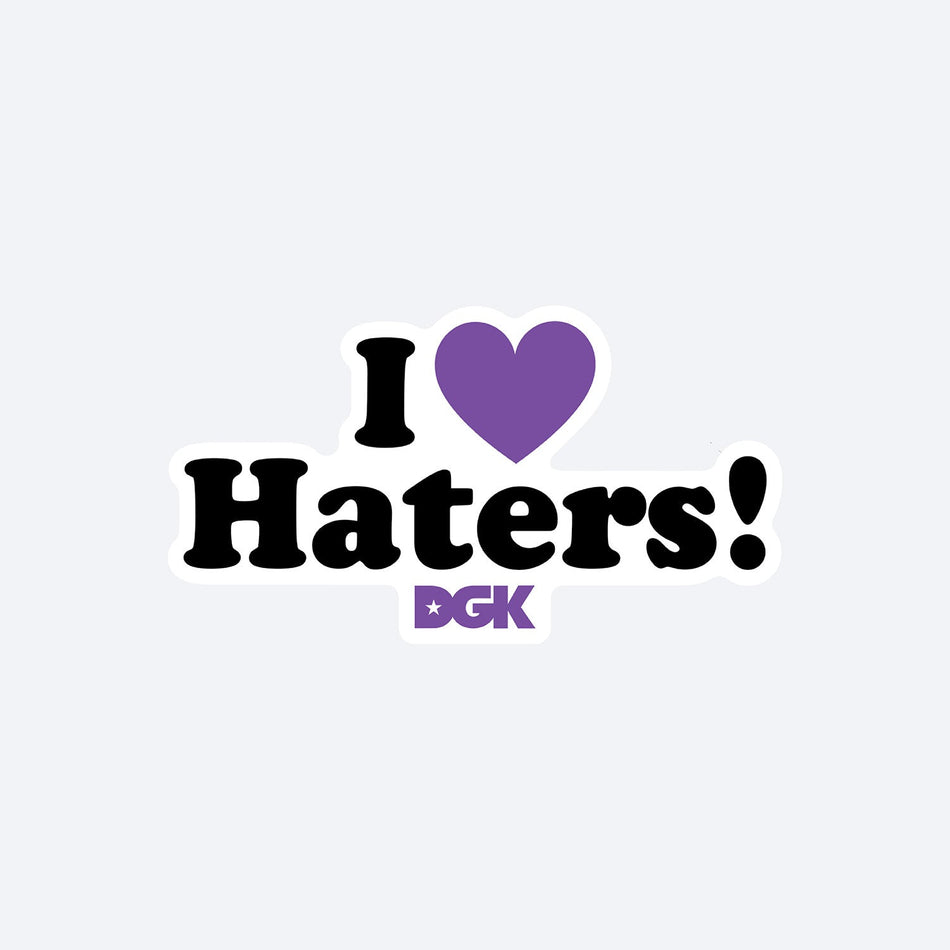 Purple/Black Haters DGK Sticker
