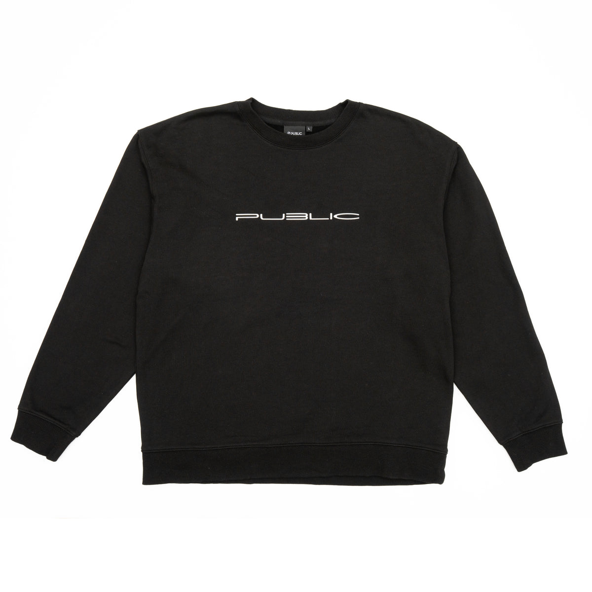 Public Warp Crewneck - Black