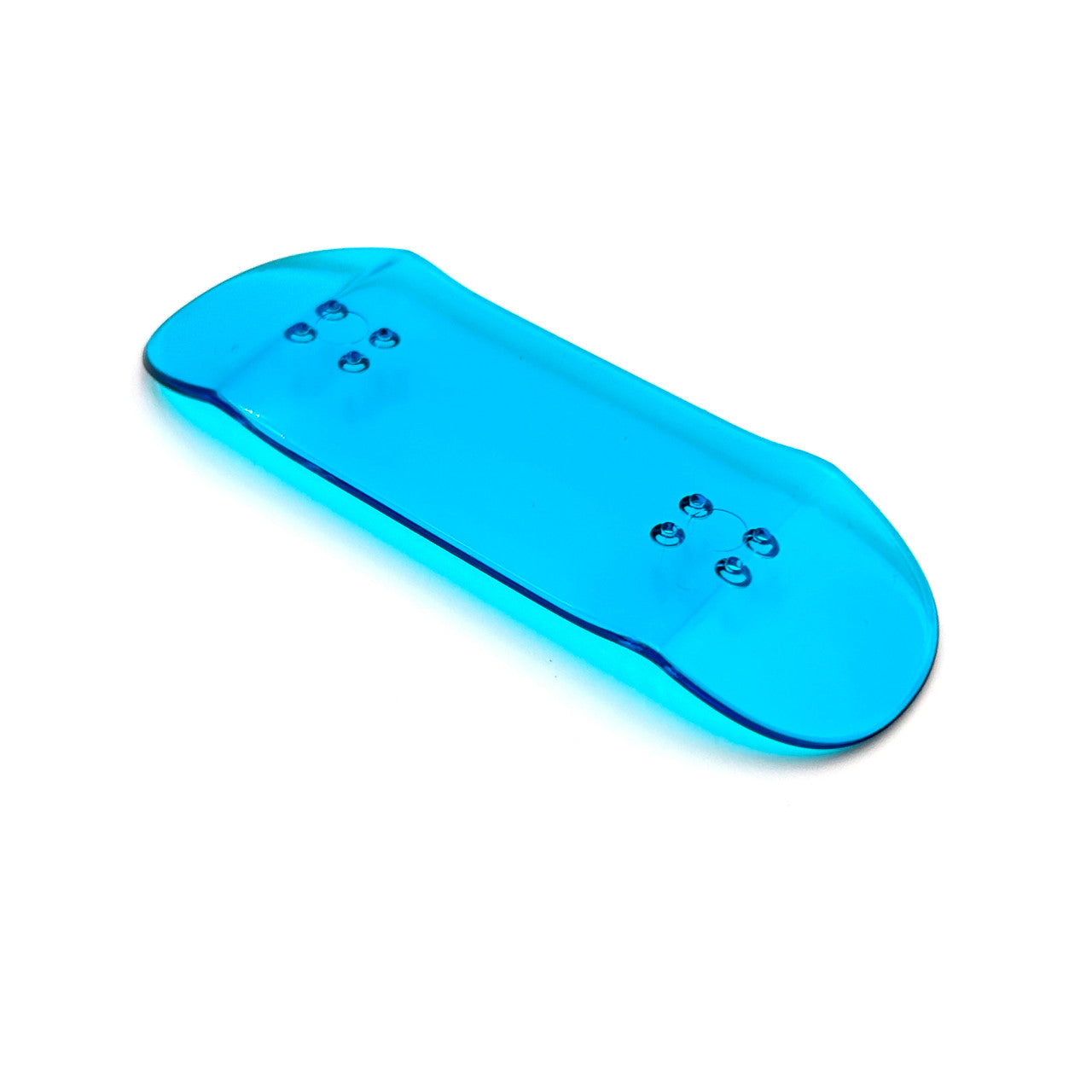 Ducky Deck Polycarbonate Blue Jolly Rancher Fingerboard Deck - Runner Shape