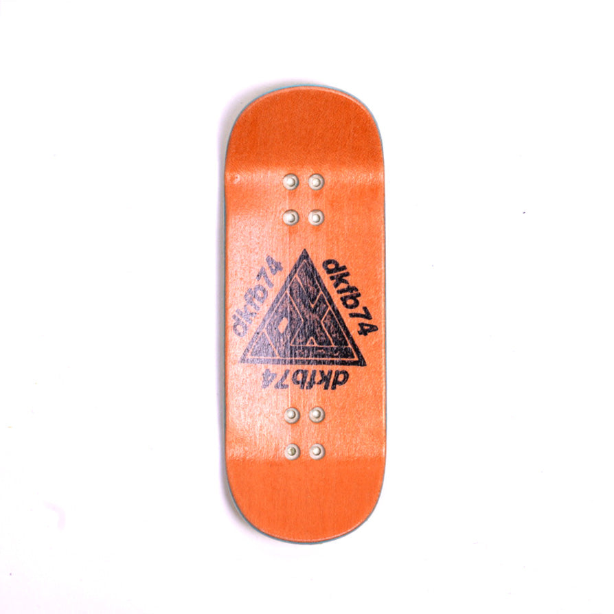 Orange Anoixi Bird Exodus x DK Fingerboard Deck Top