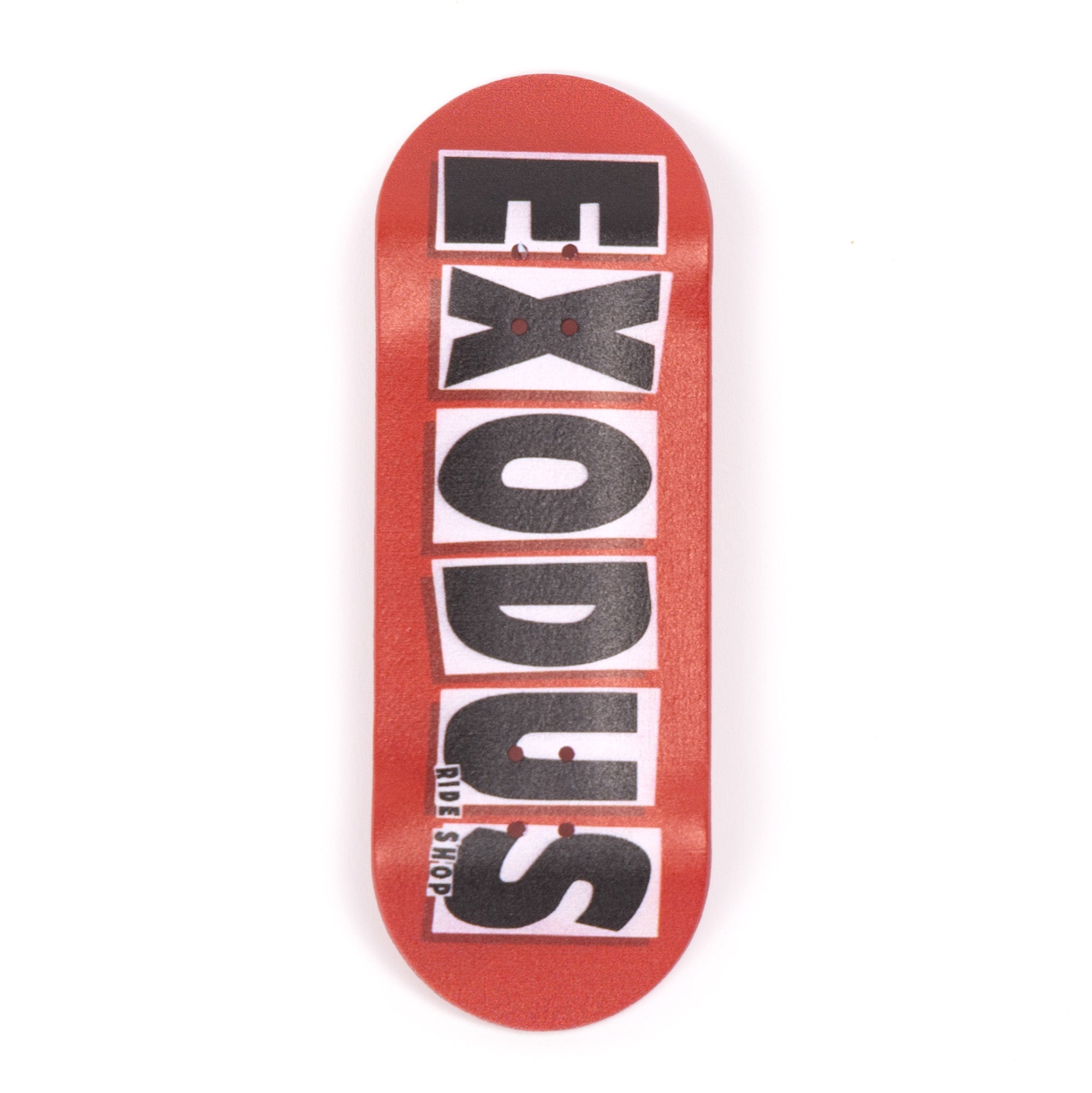 Red Brand Logo Exodus Deep Fingerbaord Deck