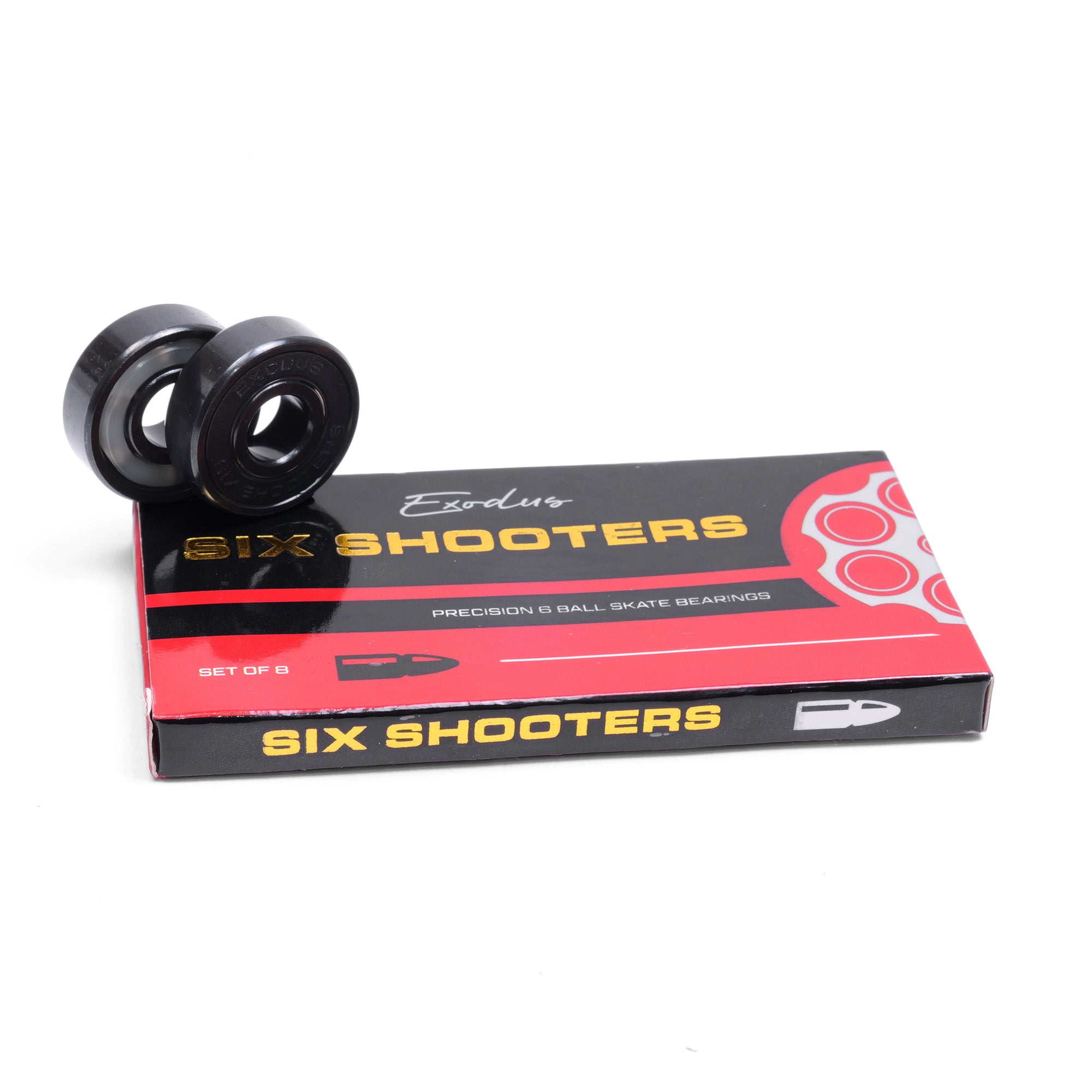 Premium 6 ball Exodus skateboard bearings