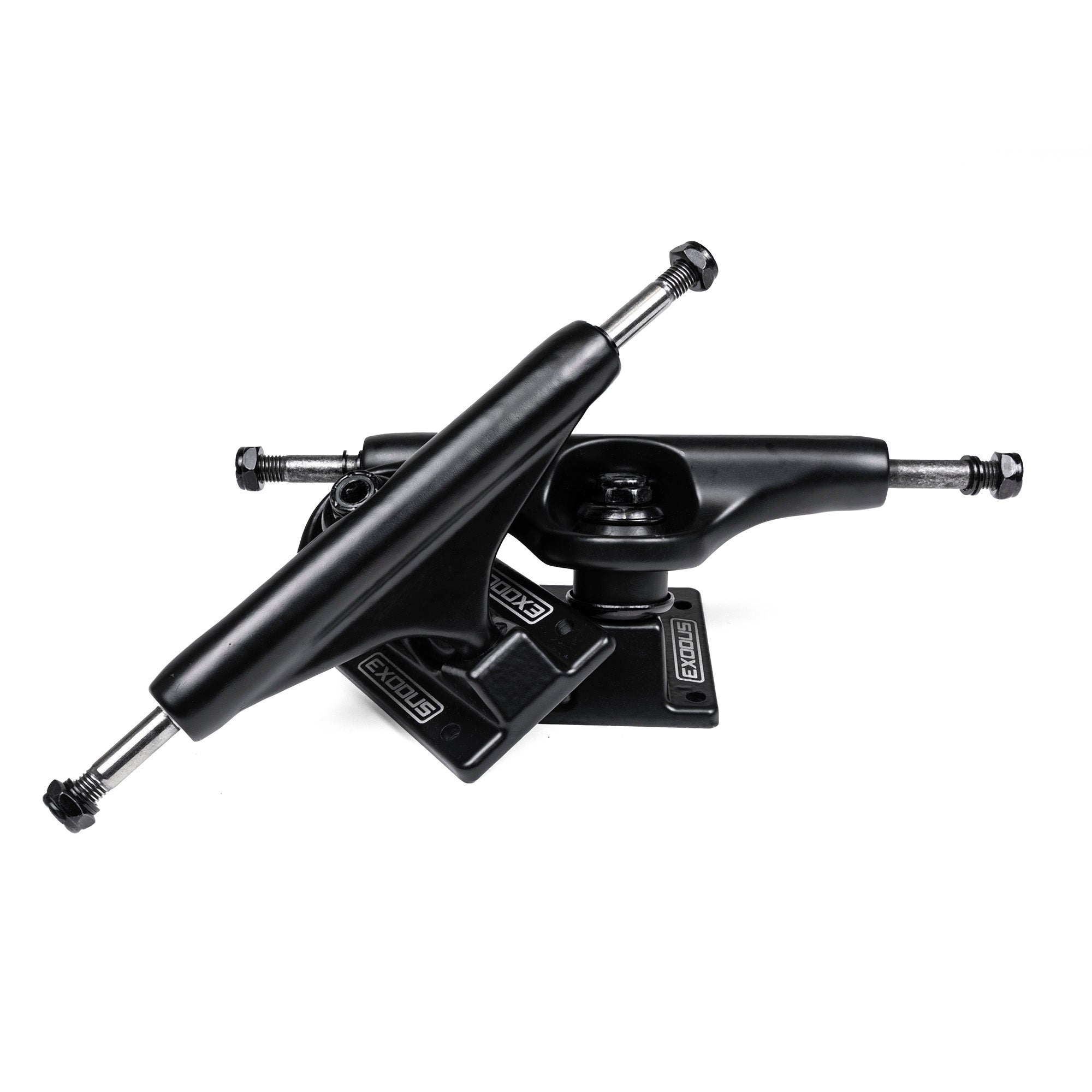High quality cheap set of black Exodus Standard skateboard trucks