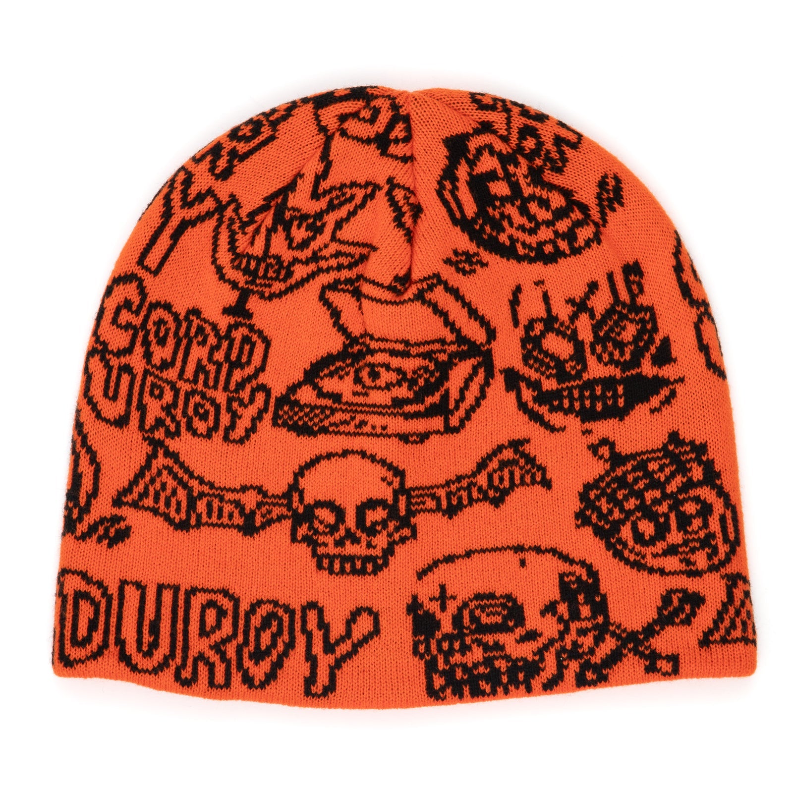 Orange FOS Corduroy Beanie