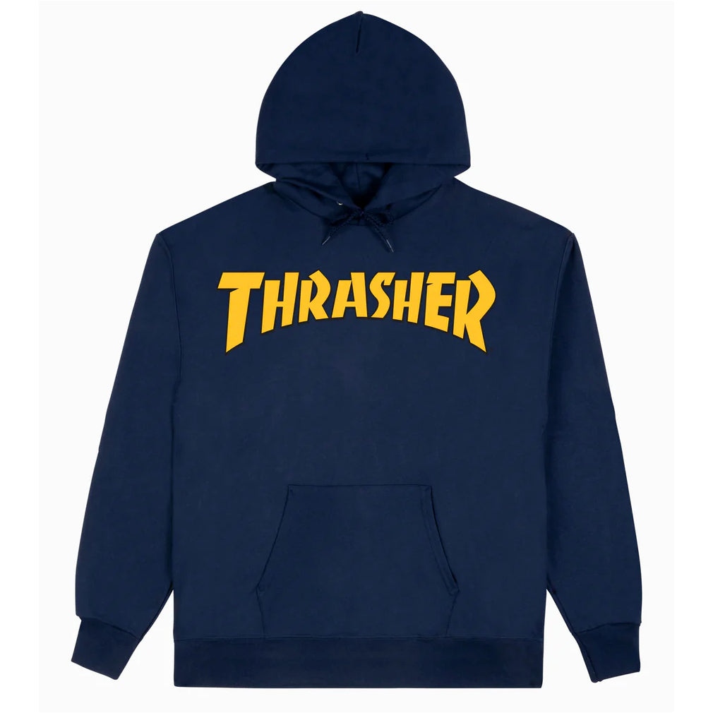 Navy Cover Logo Thrasher Mag Hoodie