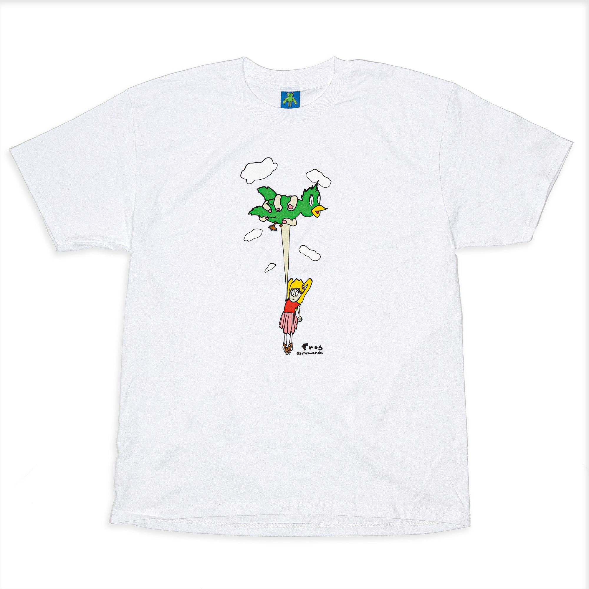 Frog Bird Girl Tee - White