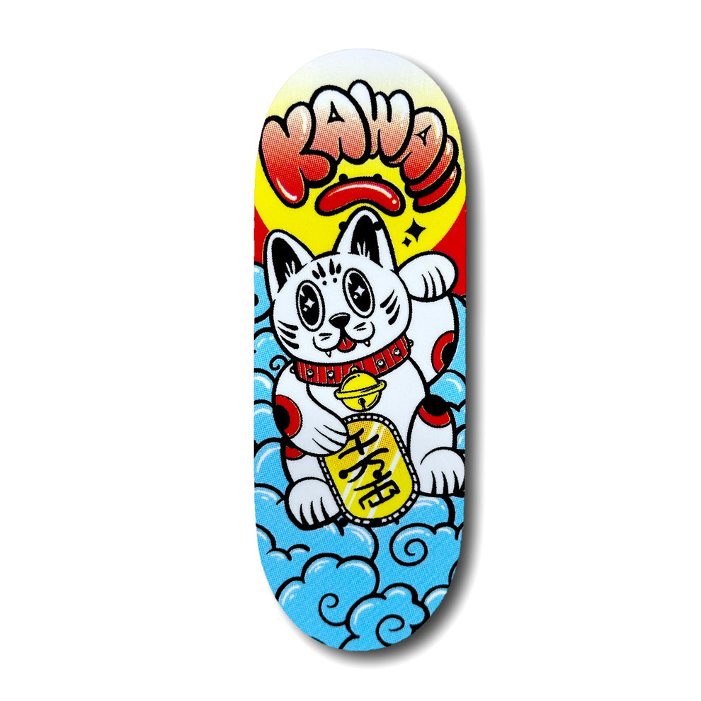 Kawaii Ocho Money Cat Chems Fingerboard Deck