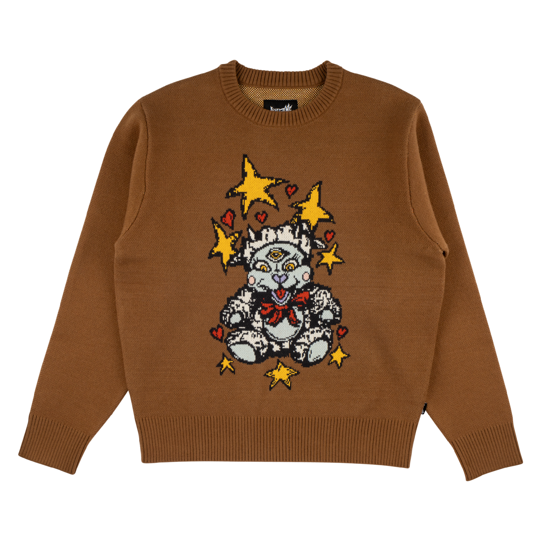 Brown Lamby Knit Welcome Skateboards Sweater