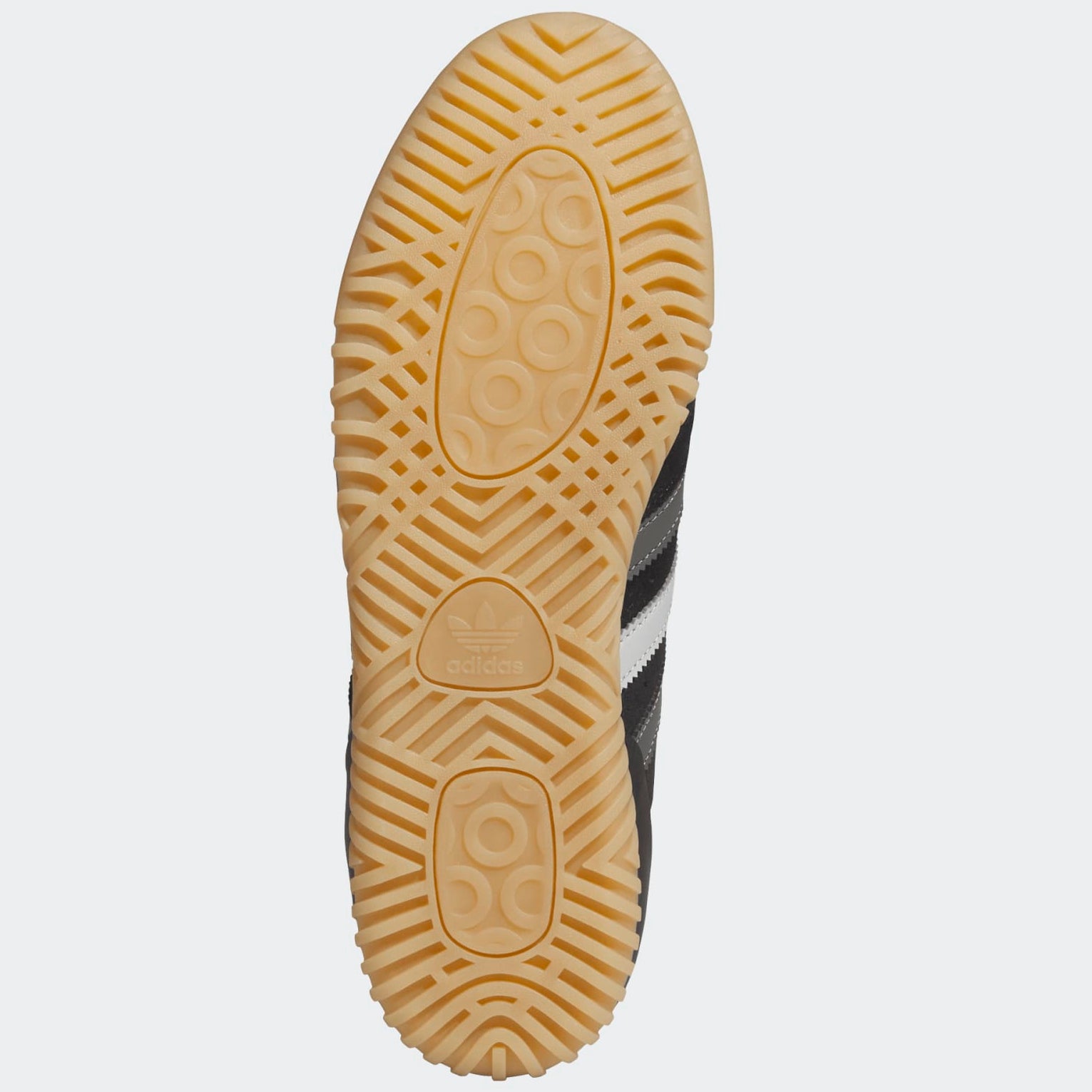 Black/Gum Busenitz Indoor Super Adidas Skate Shoe Bottom