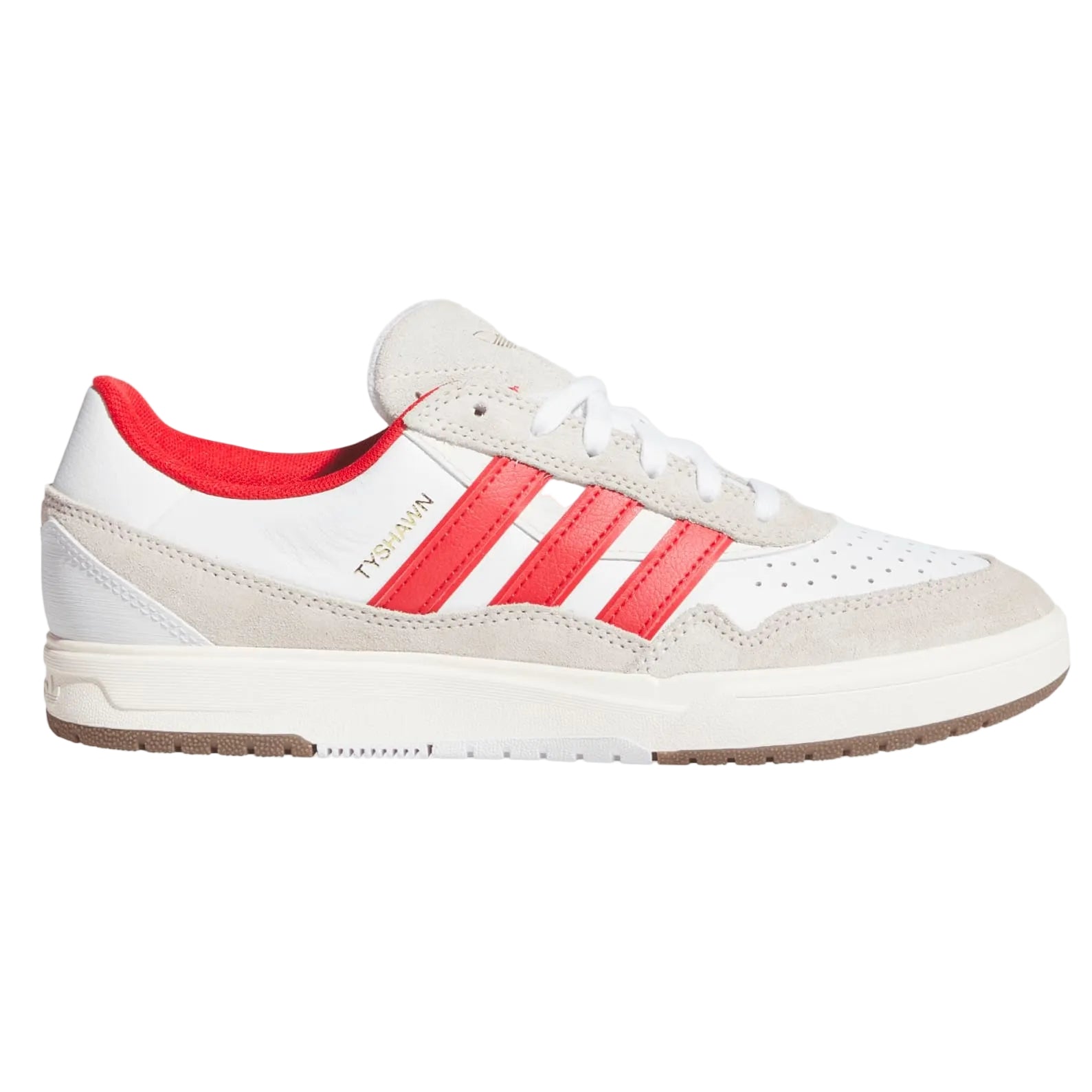 White/Red Tyshawn II Adidas Skate Shoe