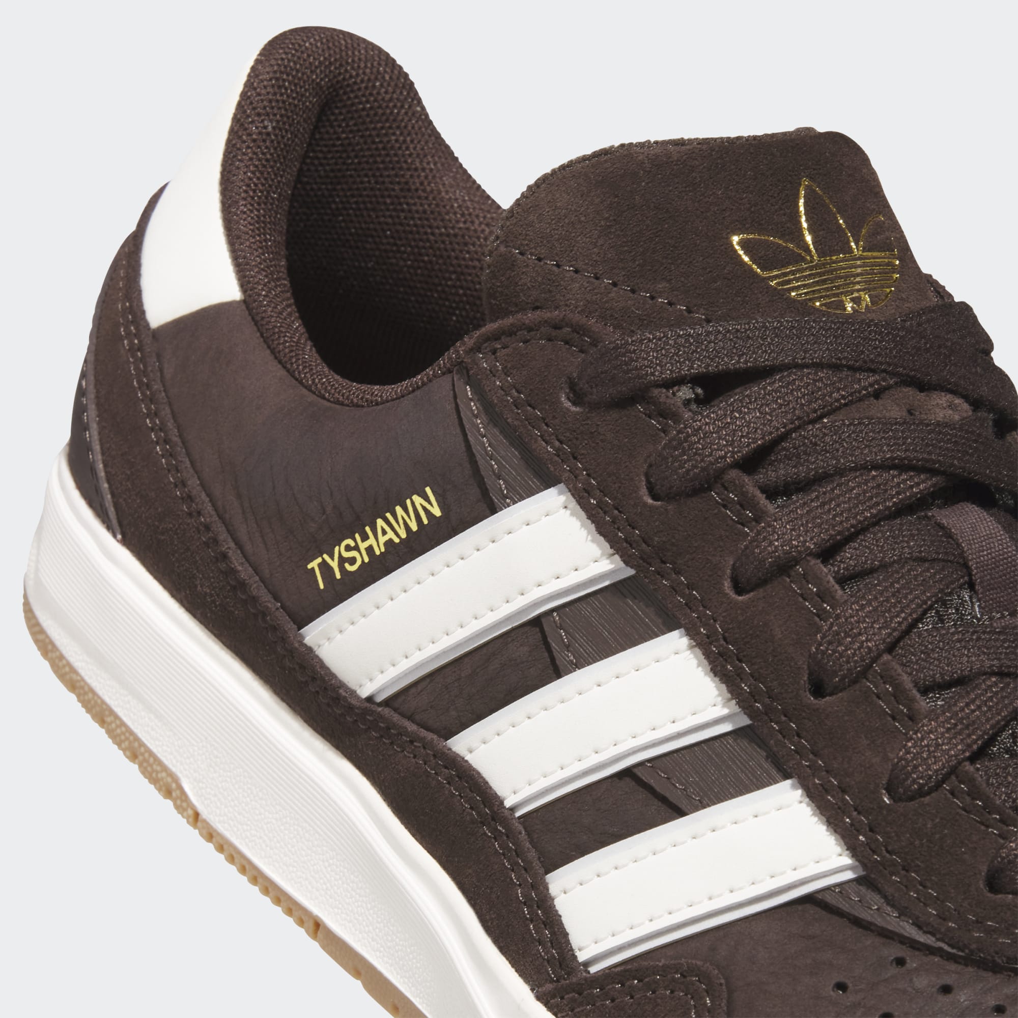 Brown Tyshawn II Adidas Skate Shoe Detail