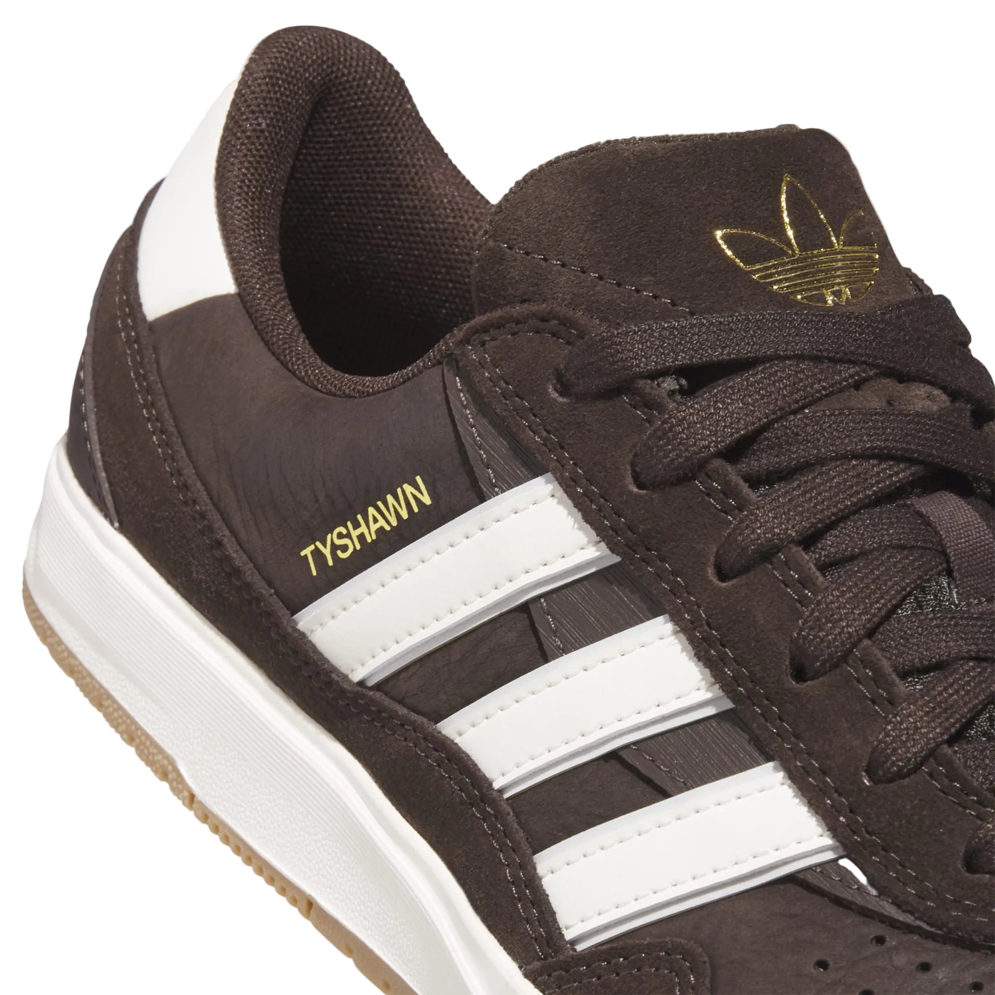 Brown Tyshawn II Adidas Skate Shoe Detail