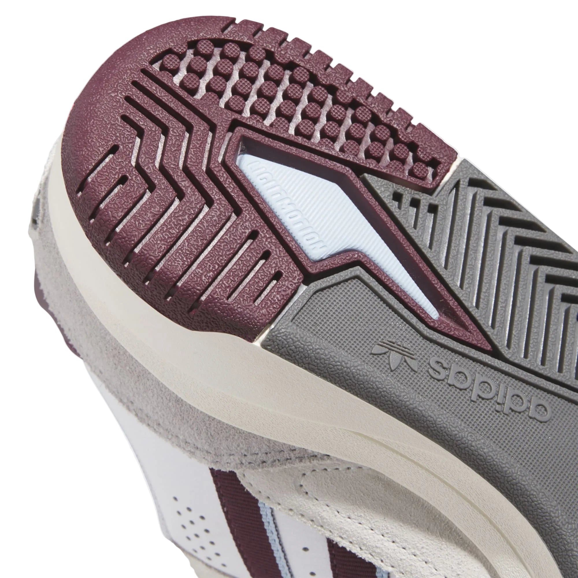 White/Maroon Tekkira Cup Adidas Skate Shoe Detail