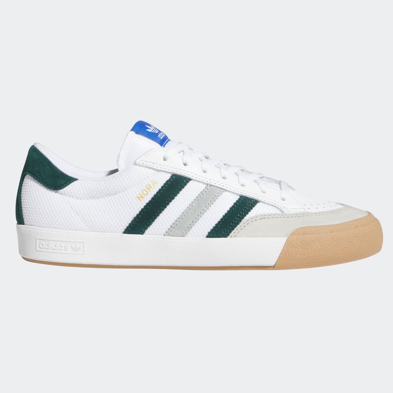 White/Green Nora Adidas Skate Shoe