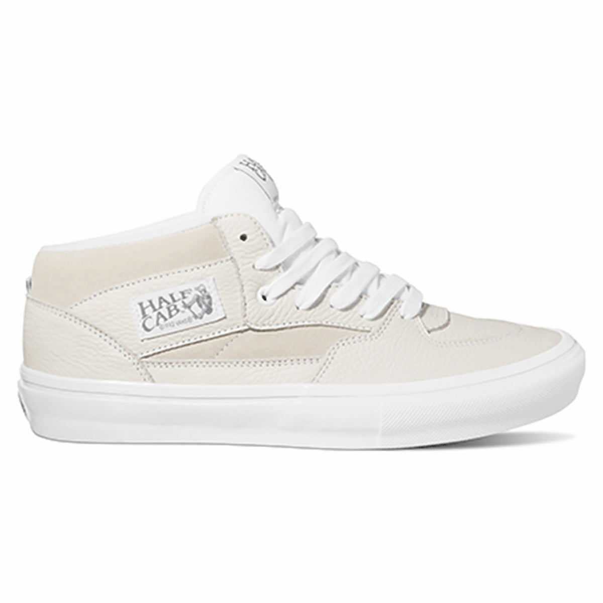 White Dazzle Vans Skate Half Cab