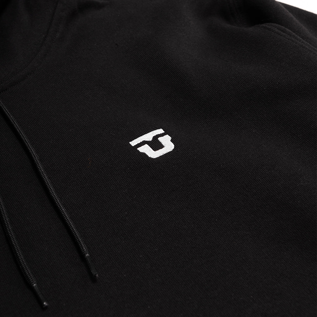 Black Premium Union Bindings Hoodie Detail