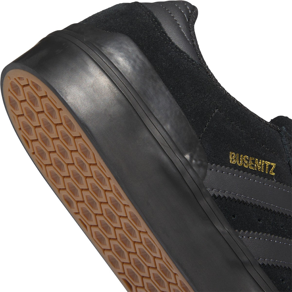 Black/Black Busenitz Vulc II Adidas Skate Shoe Detail