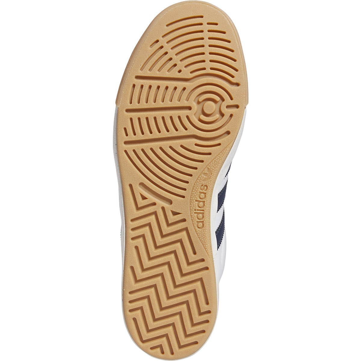White/Navy Nora Adidas Skate Shoe Bottom