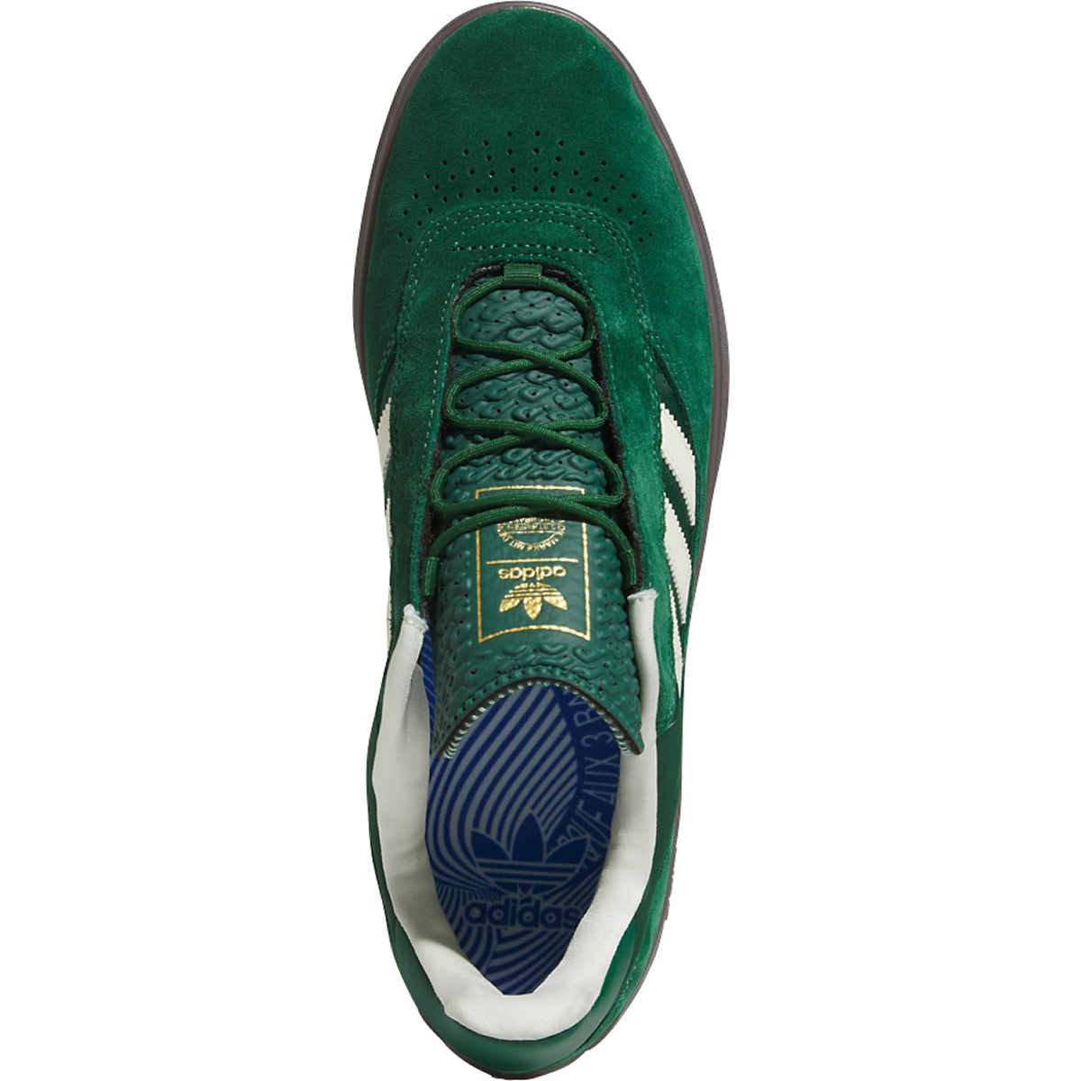 Dark Green/Gum Puig Adidas Skate Shoe Top