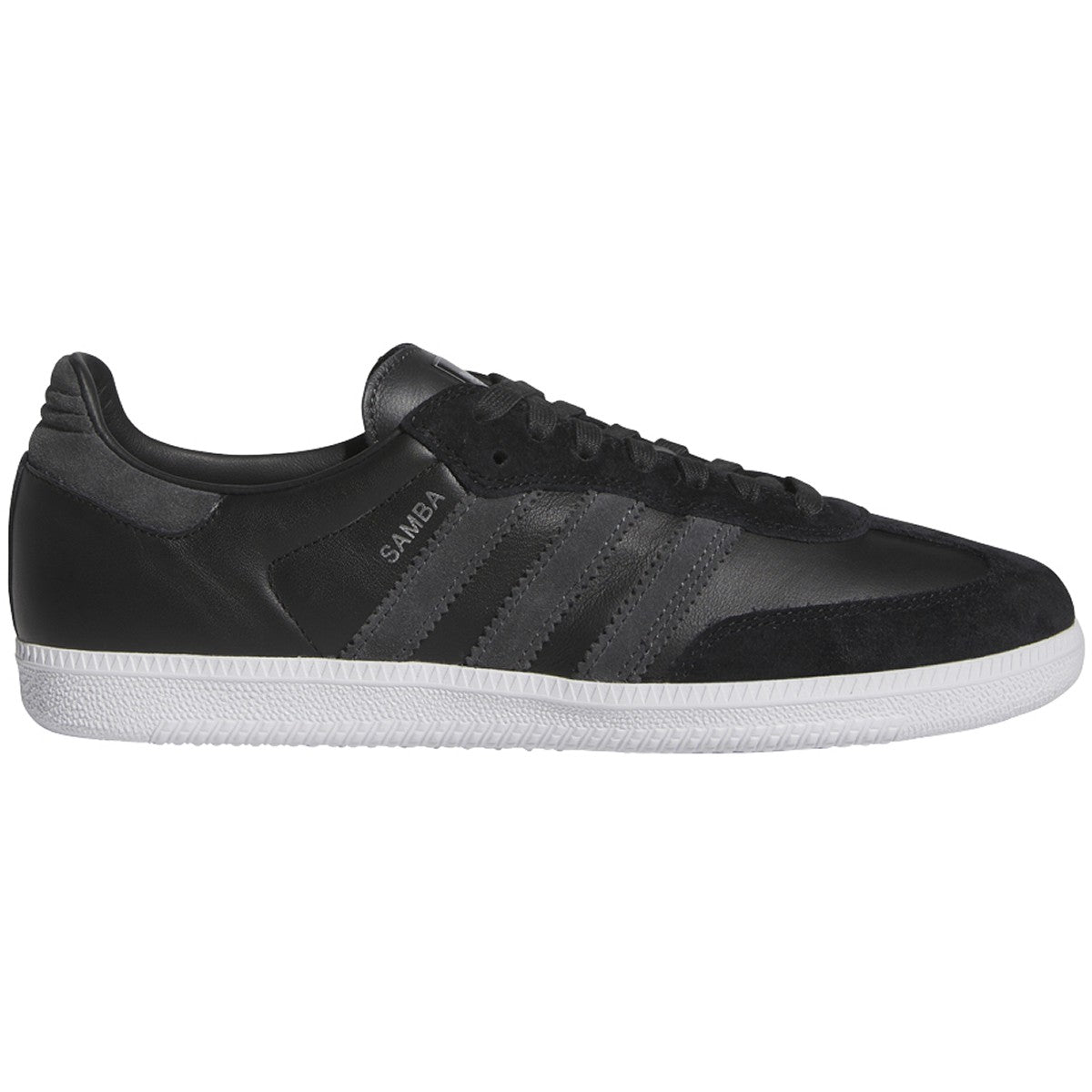 Black/Carbon Samba ADV Adidas Skate Shoe