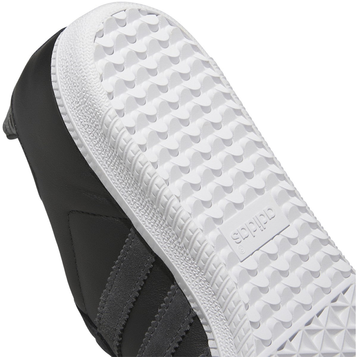 Black/Carbon Samba ADV Adidas Skate Shoe Detail