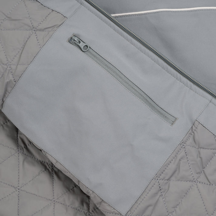 Souvenir Insulated Track Jacket - Cool Grey
